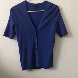 Talbots bright blue cardigan